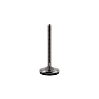 Rs Pro 2245813 M8 40mm Dia. Rubber Adjustable Foot, 300kg Static Load Capacity 10° Tilt Angle
