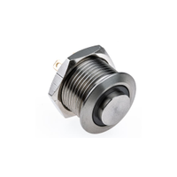 Rs Pro 1759634 Illuminated Push Button Switch, Momentary, Panel Mount, 16mm Cutout, Spst, Red Led, 36V Dc, IP67