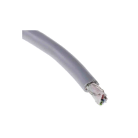 Rs Pro 2075323 Screened 4 Core Microphone Cable, 0.15 Mm² Csa, 4.7mm Od, 50m, Grey