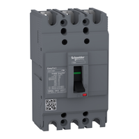 Schneider Electric EZC100H3025 Circuit Breaker,easypact EZC100H ,tmd, 25A ,3 Poles 3d