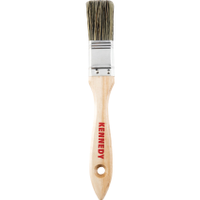 Kennedy KEN9070250K 1in., Flat, Natural Bristle, Angle Brush, Handle Wood