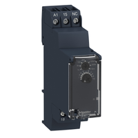 Schneider Electric RE22R1KMR Off-delay Timing Relay - 0.05s…10min - 24…240V AC/DC - 1C/O