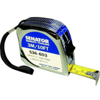Senator SEN5366040K Locking Tape Measure Chrome Cased 3M