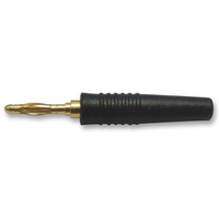 Multicomp 25.205.2 Banana Plug, 10A, 2MM, Free, Black