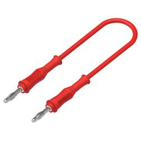 Multicomp Pro 76-095 4MM Male Banana PLUG-PLUG, Red, 250MM