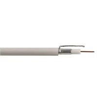Pro Power RG6UALWHTFF100M Cable, Coax, RG6U, White, 100M