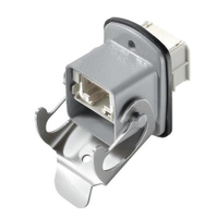 Weidmuller 1963510000 IE-BS-V05M-RJ45-C Flange RJ45 IP67 Cat 6A/CLASS Ea (multiply by 10 Pcs)