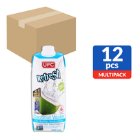 Ufc Refresh 100% Natural Coconut Water 12 X 500ml (ctn)