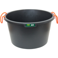 Rutland RTL5234660K Black Plastic Flexible Bucket, Rope Handle, 65 Ltr