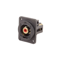 Rs Pro 8987615 Black Panel Mount Rca Socket