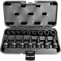 Kennedy KEN5839190K 1/2in. Drive Impact Torx Socket Set, 16 Piece