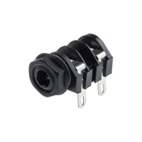 Rs Pro 9131046 Jack Connector 6.35 Mm Pcb Mount Mono Socket, 3Pole 5A