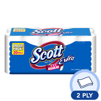 Scott Extra Toilet Tissue Rolls Regular (2 Ply) 20 X 180 Per Pack