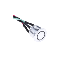 Rs Pro 1759494 Illuminated Push Button Switch, Momentary, Panel Mount, 16mm Cutout, Spst, White Led, 36V Dc, IP67