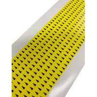 Multicomp Pro MP003345 Label, 3.18X4.83MM, NYLON/VINYL, BLK/YEL