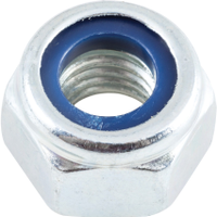Qualfast QFT6404754E M10 Steel Lock Nut, Nyloc, Bright Zinc Plated, Material Grade 8 (pack of 200)