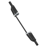 Multicomp Pro 76-027 Test Lead, 4MM Banana PLUG-PLUG, Blk, 1M