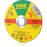 York YRK2305200K A30RBF Flat Cutting Disc Type 41 125X3X22.23MM
