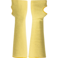Halo HAL9614103C Kevlar Cut Resistant Sleeve 18", With Thumb Hole, Yellow, EN388