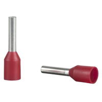 Schneider Electric DZ5CE010 Cable Ends, Linergy Tr Cable Ends, Single Conductor, Red, 1mmÂ², Medium Size, 10 Sets of 100