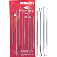 Kennedy KDY0319120K 150mm (6") 12 Piece Second Cut Riffler File Set B