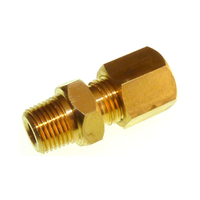 Rs Pro 1365855 In-Line Thermocouple Compression Fitting for Use With 6 Mm Probe Thermocouple, 1/4 Npt, Rohs Compliant Standard