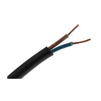 Rs Pro 7739020 2 Core Power Cable, 1 Mm², 100m, Black Cpe Sheath, 17 A, 450 V, 750 V (1 Reel of 100 Metres)