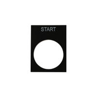 Rs Pro 1753965 Legend Plate for Use With Ptec Push Button, Start
