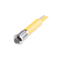 Rs Pro 211500 Yellow Panel Mount Indicator, 12V, 8mm Mounting Hole Size, Solder Tab Termination, IP67