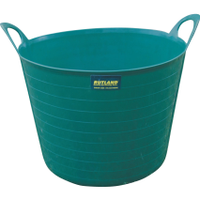 Rutland RTL5234880K Green Plastic Flexible Bucket, Plastic Handle, 42 Ltr