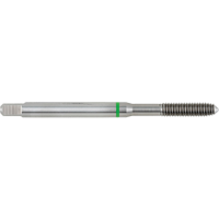 Swisstech SWT1857515G Threading Tap, M4 X 0.7mm, Metric Coarse, Fluteless, Vanadium High Speed Steel, Bright, Green