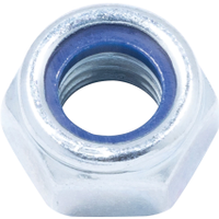 Qualfast QFT6404744J M8 Steel Lock Nut, Nylon Insert, Bright Zinc Plated, Material Grade 8 (pack of 250)
