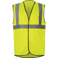 Halo HAL9624215F Hi-Vis Vest, Yellow, 3XL, Hook & Loop Closure, Polyester