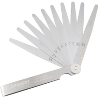 Kennedy KEN5180710K 4" 10 Blade Metric Feeler Gauge