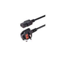Startech BS13U-1M-POWER-LEAD 3ft (1m) Power Cable, Bs 1363 to C13