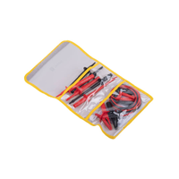 Rs Pro 7315273 Fused Test Lead Kit, Crocodile Clip, Right Angle Plug, Spring Hook, Straight Plug, 1.2m, Cat Iii