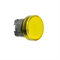 Schneider Electric ZB4BV083 Head for Pilot Light, Harmony XB4, Yellow, 22mm, With Plain Lens, Universal Led