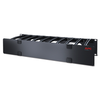 Apc AR8606 Netshelter Cable Management, Horizontal Cable Manager, 2U, Single Side With Cover, Black, 482.6 X 88.9 X 165.1 Mm