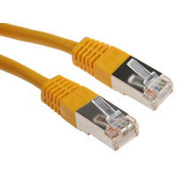 Rs Pro 411239 Cat6 Male RJ45 to Male RJ45 Ethernet Cable, S/FTP, Yellow Pvc Sheath, 3m