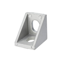 Misumi LBSBK8-6060-C-SET Single Side Tabbed Brackets for Aluminum Frames ADC12 8 Mm Groove Width European Standard