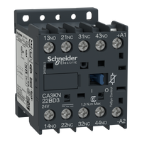 Schneider Electric CA3KN22BD3 Tesys K Control Relay - 2 No + 2 Nc - <= 690 V - 24 V Dc Standard Coil