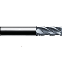 Swisstech SWT1641021K End Mill, Regular, Straight Shank, 10mm, Tialn, Carbide, 4fl