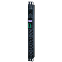 Apc EPDU1016M Easy Rack Pdu, Metered, 1U, 1 Phase, 3.7kW, 230V, 16A, 8 X C13 Outlets, IEC60320 C20 Inlet