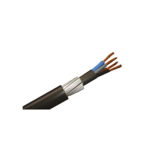 Rs Pro 1964687 4 Core Power Cable, 4 Mm², 100m Armoured, Black Pvc Sheath, 600/1000 V (1 Reel of 100 Metres)