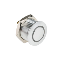 Rs Pro 1759484 Illuminated Push Button Switch, Momentary, Panel Mount, 16mm Cutout, Spst, Green, Red Led, 36V Dc, IP67