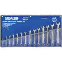 Senator SEN5825202C 19mm, Set of 14, Chrome Vanadium Steel - Metric, Combination Spanner Set, 6