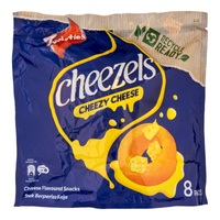 Cheezels Cheese Rings Snack Original (multipack) 8 X 13g