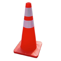 Sy Rubber Reflective Pyramid Traffic Cone