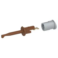 Multicomp Pro 72-14328 Test Probe Conn, Hook, 6A, 70V, Brown