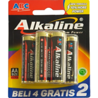 Abc Alkaline Battery AA 1 Box 12 Packs
